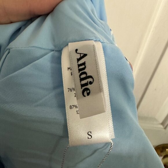 Andie Swim The Siren Tankini Top Blue Floral Print Bathing Suit Size Small - Picture 5 of 6